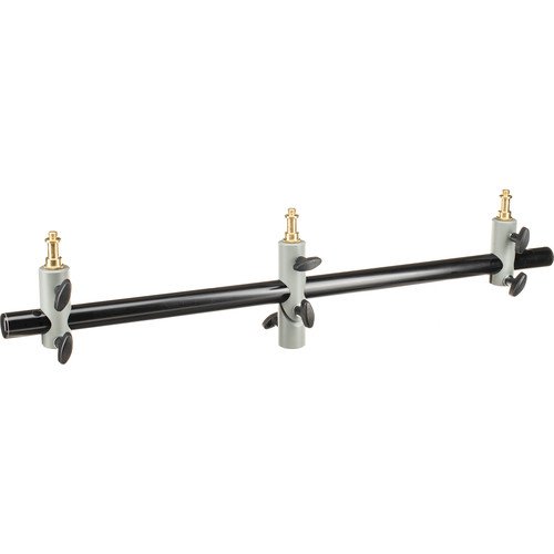 Manfrotto 154 Triple Microphone Holder Bar (Black)