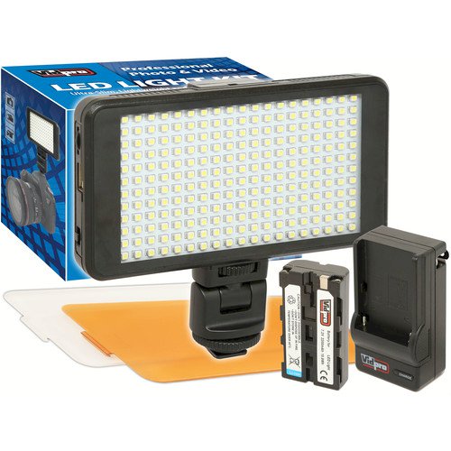 Vidpro Ultra-Slim LED-230 On-Camera Video Lighting Kit