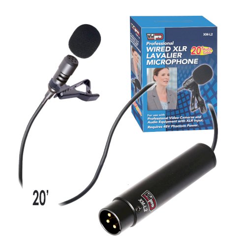 Vidpro XM-L2 Professional 6m Wired XLR Lavalier Microphone