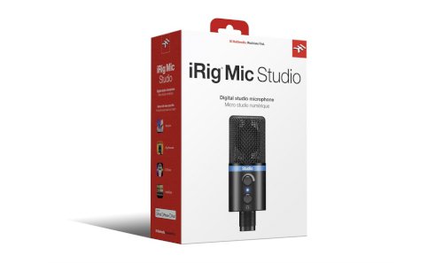 IK Multimedia iRig Mic Studio Digital microphone for iOS, Mac, PC & Android (Black)