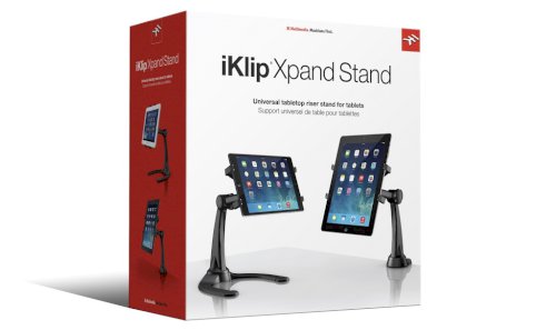 IK Multimedia iKlip Xpand Stand - Tabletop riser stand for iPad & other tablets