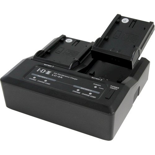 IDX LC-2A 2-Channel Charger for Panasonic, Canon, & Sony Batteries (7.2V/7.4V)