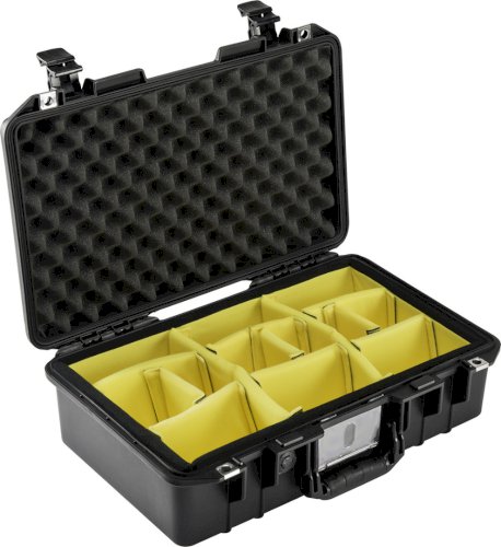 Pelican 1485 Air Case with Padded Dividers in Black