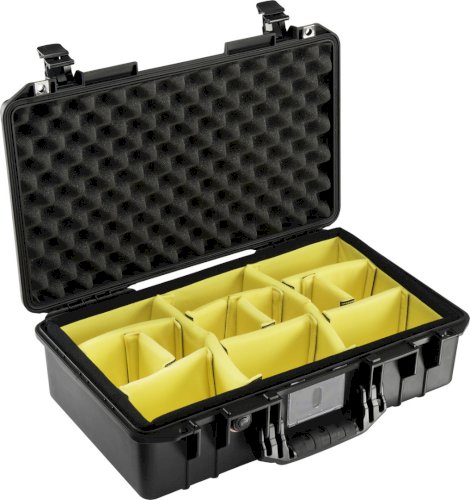 Pelican 1525 Air Case with Padded Dividers in Black