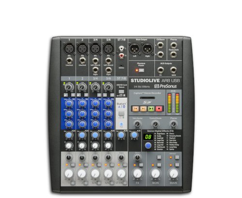 Presonus StudioLive AR8 USB - 8-channel Hybrid Performance & Recording Mixer