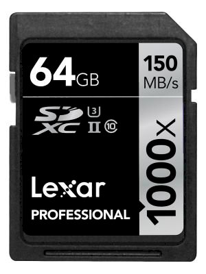 Lexar 64Gb UHS-II 1000X 150Mb/s SDHC/SDXC Card