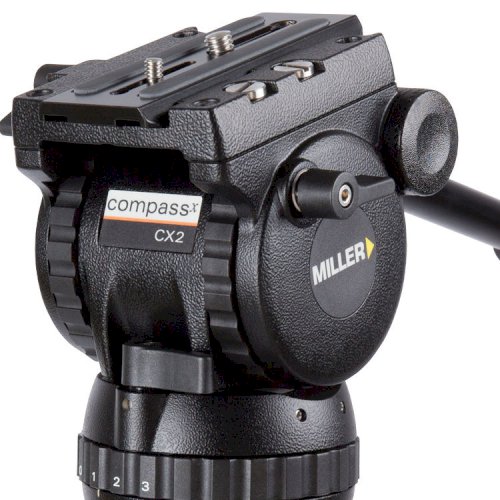Miller 3710 CompassX 2 Solo 75 2 Stage Alloy Tripod System