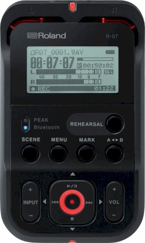 Roland R-07 Portable Audio Recorder (Black)