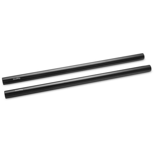 SmallRig 1053 15mm Aluminium Rod (Pair, Black, 30cm / 12")