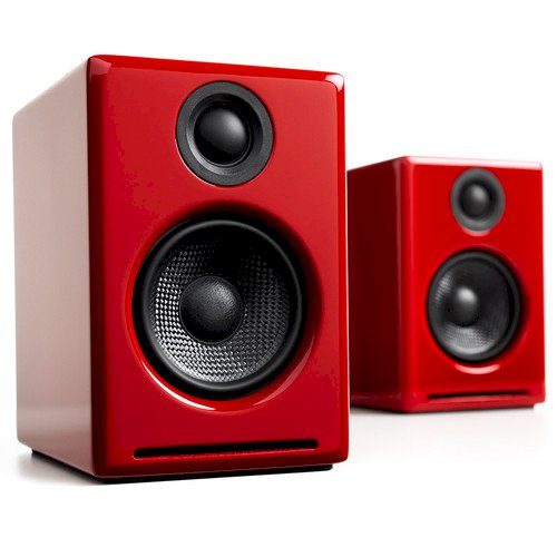 Audioengine 2+ Powered Desktop Speakers - Red (Pair)