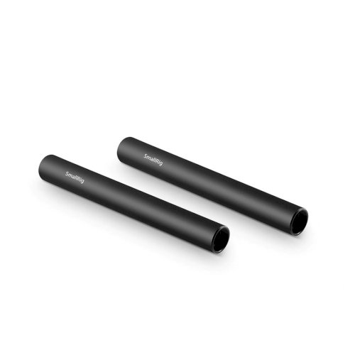 SmallRig 1049 15mm Aluminium Rod (Pair, Black, 10cm / 4")