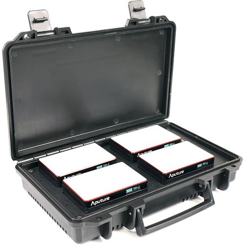Aputure MC RGBWW 4-Light Travel Kit with Charging Case