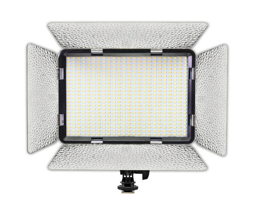 Vidpro LED-530 Professional On-Camera 528 LED Varicolor Photo and Video Light Kit
