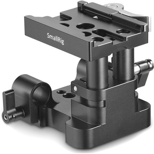 SmallRig 2145 Universal 15mm Rail Support System Baseplate (QR Plate Excluded)