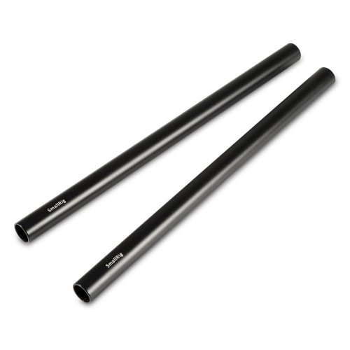 SmallRig 1052 15mm Aluminium Rod (Pair, Black, 10")