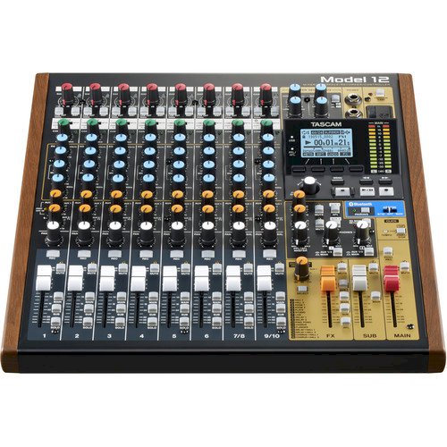 Tascam Model 12 2-Person Podcasting Kit with Rode PodMic Microphones