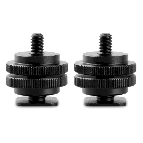 SmallRig 1631 Cold Shoe Adapter with 3/8" to 1/4" Thread (2pcs Pack)