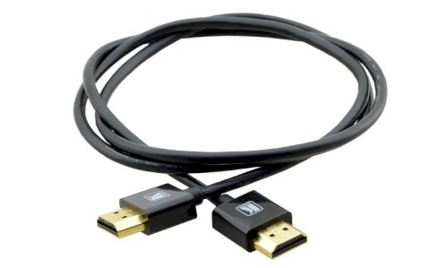 Kramer C-HM/HM/PICO/BK-1 Ultra-Slim Flexible High-Speed HDMI Cable with Ethernet (Black, 0.3m)
