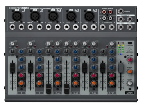 Behringer Xenyx 1002B 10 Channel Battery Powered Mixer