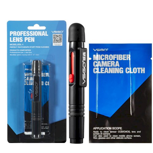 VSGO Professional Lens Cleaning Pen Kit with Microfiber Lens Cloth for DSLR Digital Camera