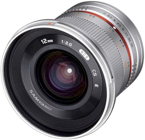 Samyang 12mm F2.0 NCS CS MFT Camera Lens (Silver)