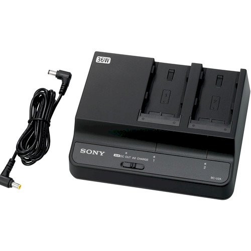 Sony BC-U2A Dual-Bay Battery Charger / AC Adapter for BP-U Batteries