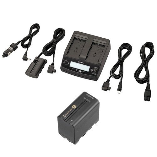 Sony AC Adapter / Twin Charger and NP-F970 Lithium Battery Kit