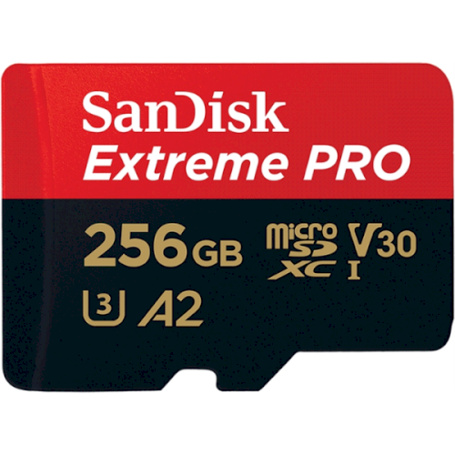 SanDisk 256GB Extreme PRO UHS-I microSDXC Memory Card with SD Adapter