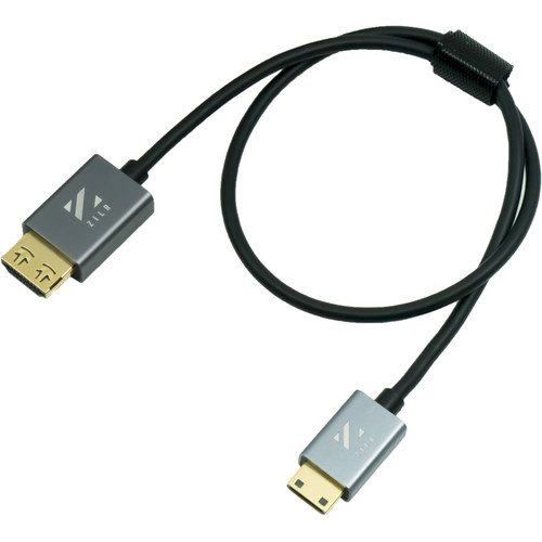 ZILR 4Kp60 Hyper-Thin High-Speed HDMI to Mini-HDMI Secure Cable with Ethernet (1m)