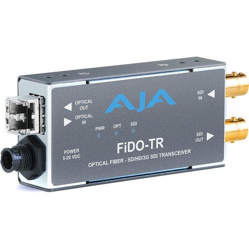 AJA FiDO-TR-MM - 3G-SDI to Single-Mode LC Fibre Transceiver