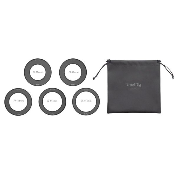 SmallRig 3410 Screw-In Reduction Ring Set with Filter Thread 67/72/77/82/86-114mm