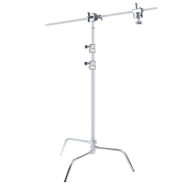 Xlite Turtle Base C Stand Silver With Arm & 2 Grip Heads