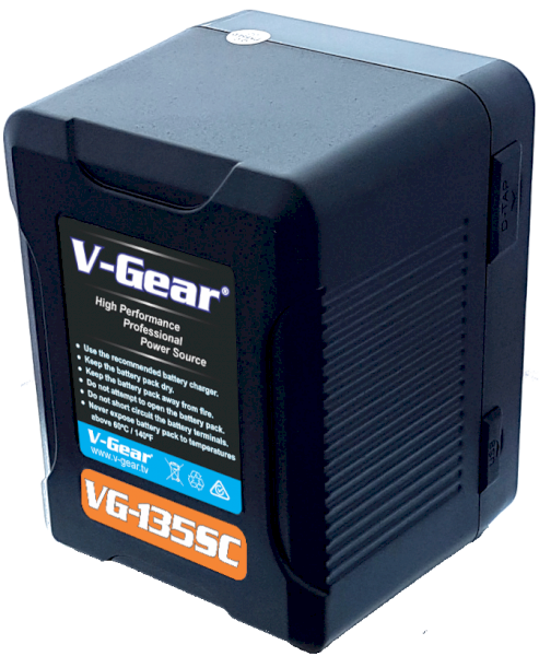 V-Gear VG-135SC Hi-Performance Compact V-Lock Battery