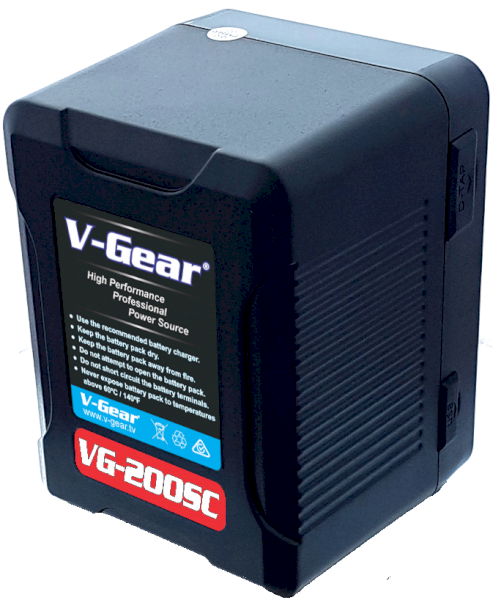 V-Gear VG-200SC Hi-Performance Compact V-Lock Battery