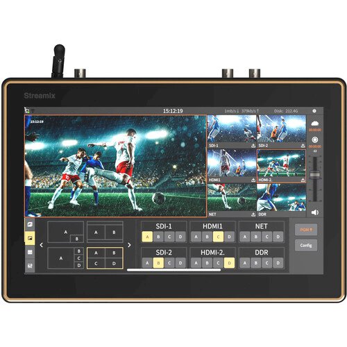 Hollyland StreaMix M1 Portable SDI/HDMI Video Switcher with 11.6" HD Touchscreen