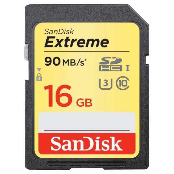 SanDisk 16GB Extreme SDHC UHS-I Card