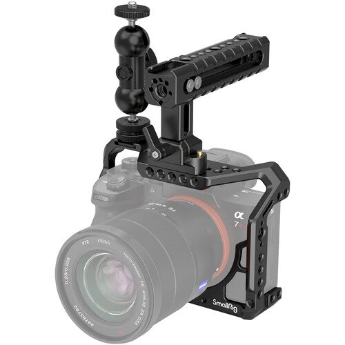 SmallRig 2103C Camera Cage Kit with Top Handle & Articulating Arm for Sony a7 III and a7R III
