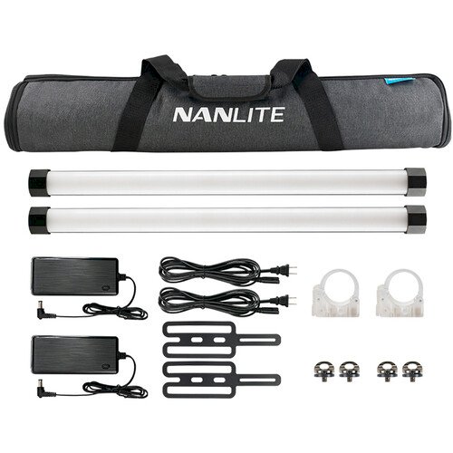 Nanlite PavoTube II 15X RGBW 0.6m LED Tube (2 Light Kit)