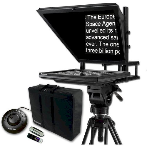 Autocue 17" Prompter Package, QStart Software, Controller & Carry Case