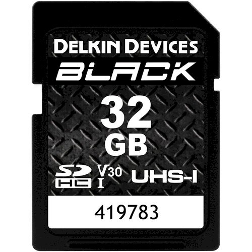 Delkin Devices 32GB BLACK UHS-I SDHC Memory Card