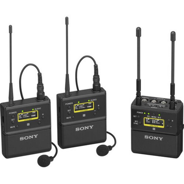 Sony UWP-D27 2-Person Camera-Mount Wireless Omni Lavalier Microphone System (CE42: 638 to 694 MHz)