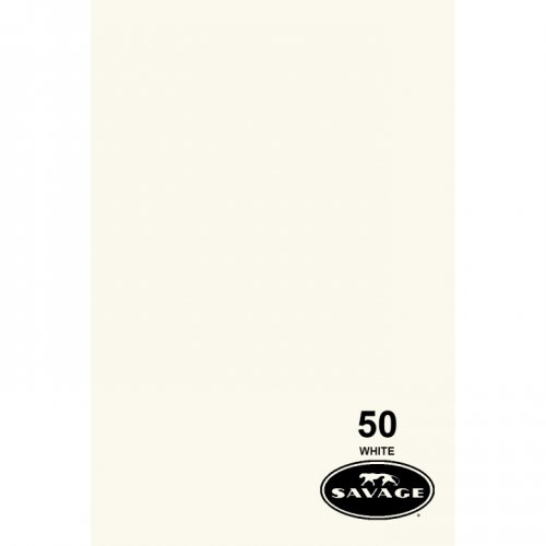 Savage #50 White Seamless Background Paper (2.71m x 11m)