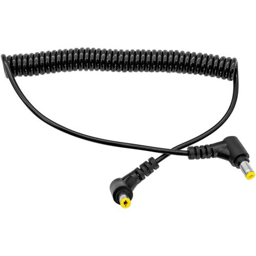 Kondor Blue DC to DC 2.1/5.5 Male Coiled Power Cable (Black)