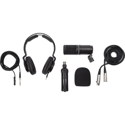 Zoom ZDM-1 Podcast Mic Pack with Headphones, Windscreen, XLR, and Tabletop Stand (Ex-Display)