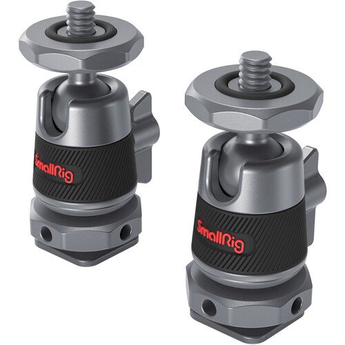 SmallRig 2948 Mini Ball Head with Removable Cold Shoe Mount (Pair)