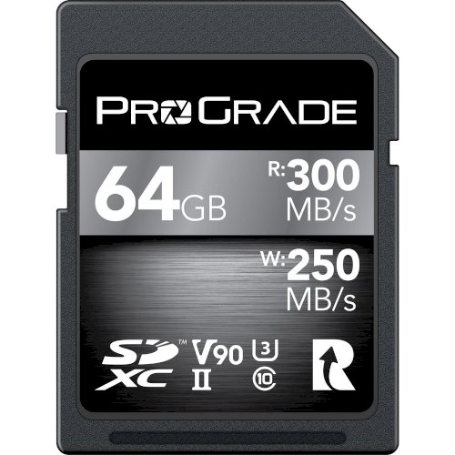 ProGrade Digital 64GB V90 UHS-II SDXC Memory Card