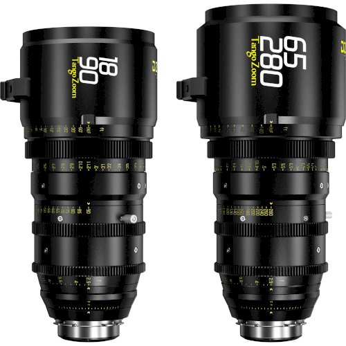 DZOFilm Tango 18-90mm T2.9 & 65-280mm T2.9-4 S35 Zoom Lens Bundle (ARRI PL & Canon EF, Feet)